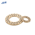 High-temperature Dry-running Oilless Self Lubricating Solid Graphite Inserted Bronze Thrust Washer